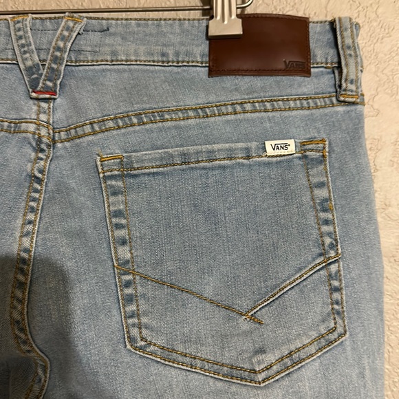 Vans mid rise torn knees skinny stretch jeans size 13 - Picture 7 of 11